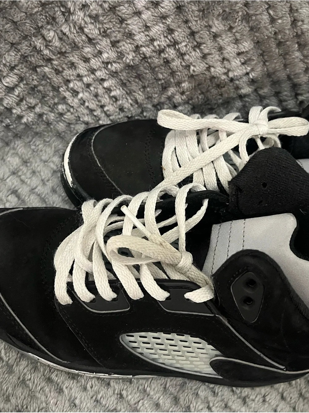 ✨ Nike Air Jordan 5 Retro GS Black Metallic Reimagined sneakers